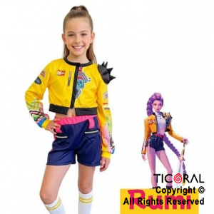 DISFRAZ GUERRERAS K POP RUMY SHORT (1001) TALLE 1 x 1